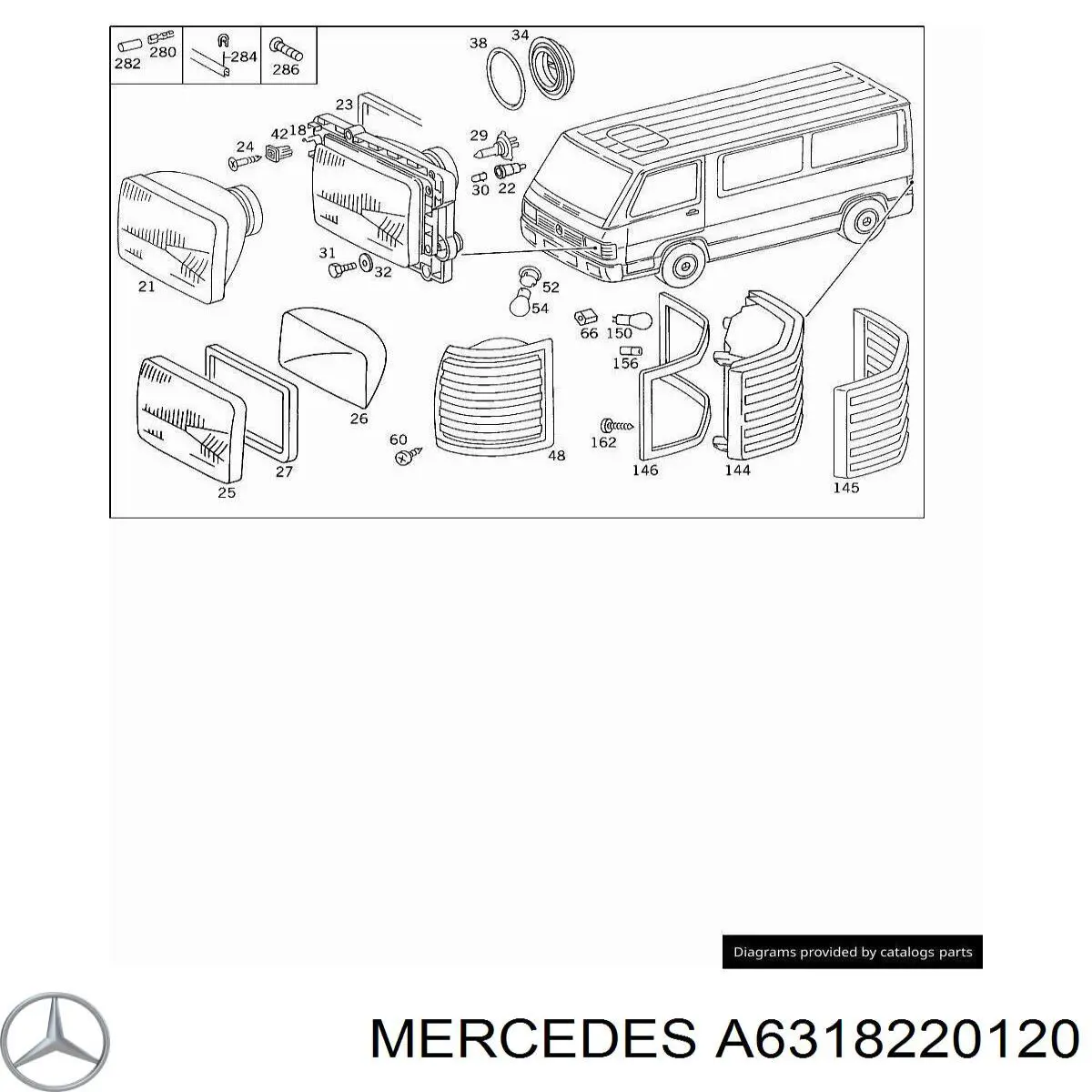 Указатель поворота правый A6318220120 Mercedes