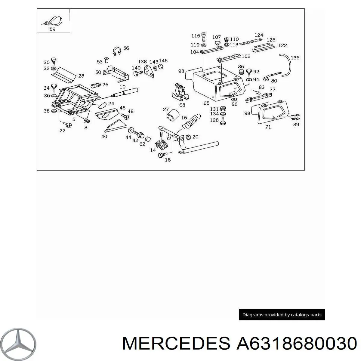  Mercedes A6318680030 цена, от 21.38 USD