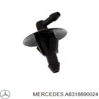 Тройник системы стеклоомывателя Mercedes A6318690024
