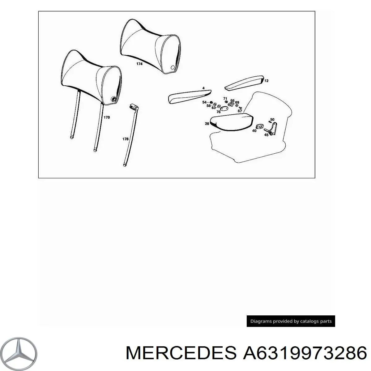  Mercedes A6319973286 цена, от 21.38 USD