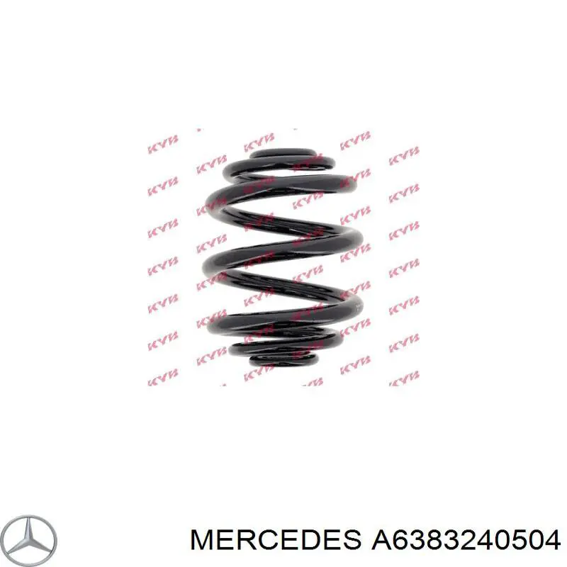 A6383240504 Mercedes пружина задняя