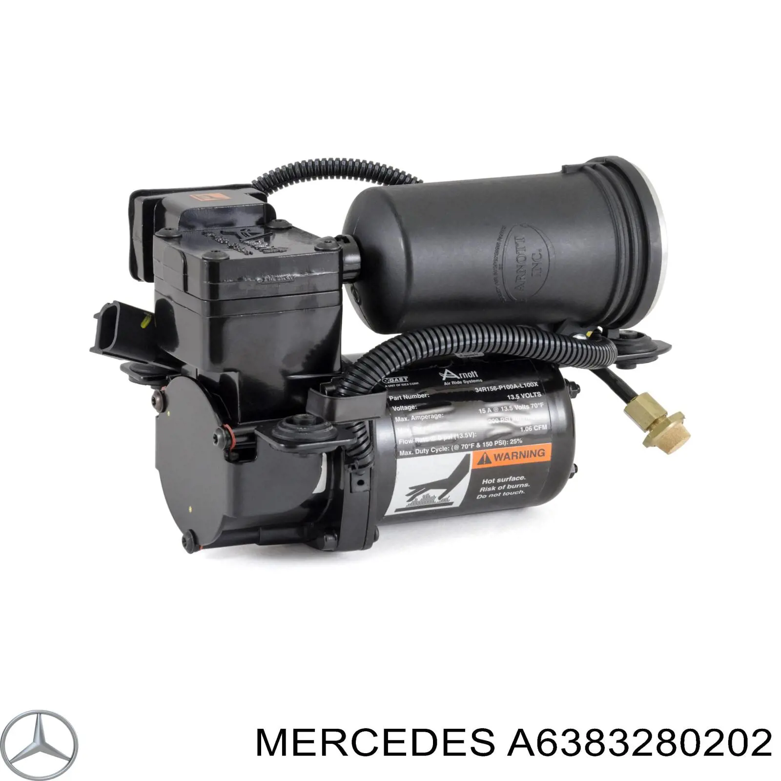 A6383280202 Mercedes компрессор пневмоподкачки (амортизаторов)