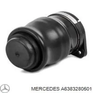 A6383280501 Mercedes coxim pneumático (suspensão de lâminas pneumática do eixo traseiro)