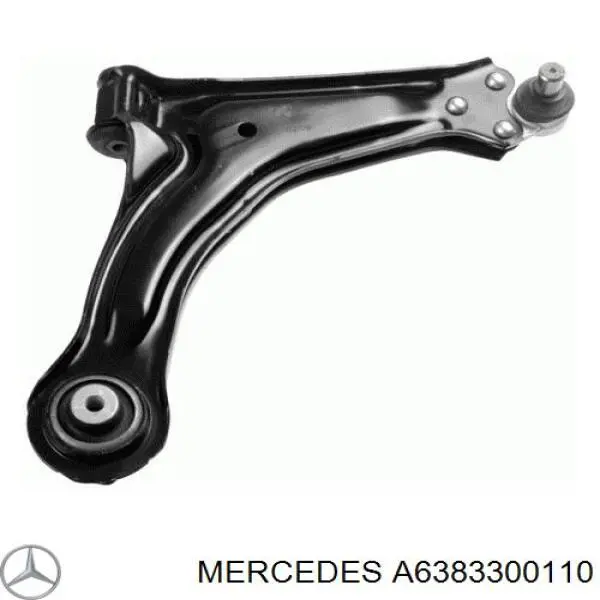 A6383300110 Mercedes braço oscilante inferior direito de suspensão dianteira
