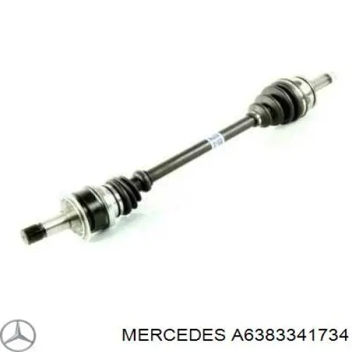 Полуось (привод) передняя Mercedes A6383341734 цена, от 76.02 USD