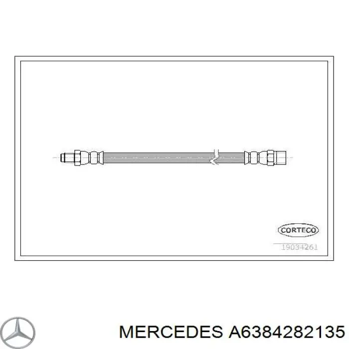 Тормозной шланг задний Mercedes A6384282135 цена, от 6.07 USD