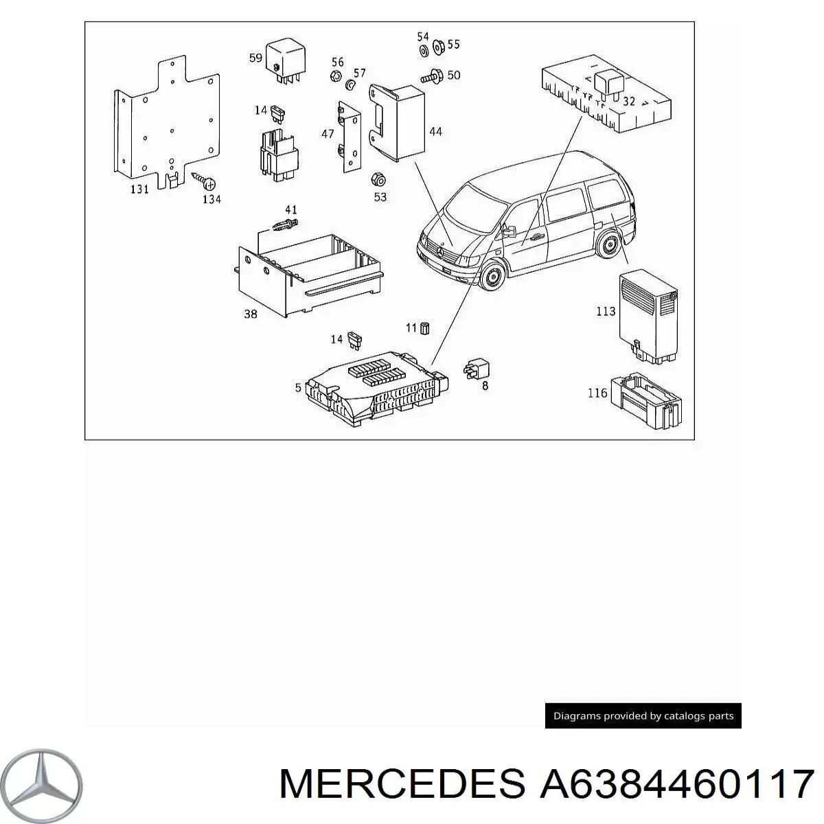 Блок управления пневмоподвеской Mercedes A6384460117