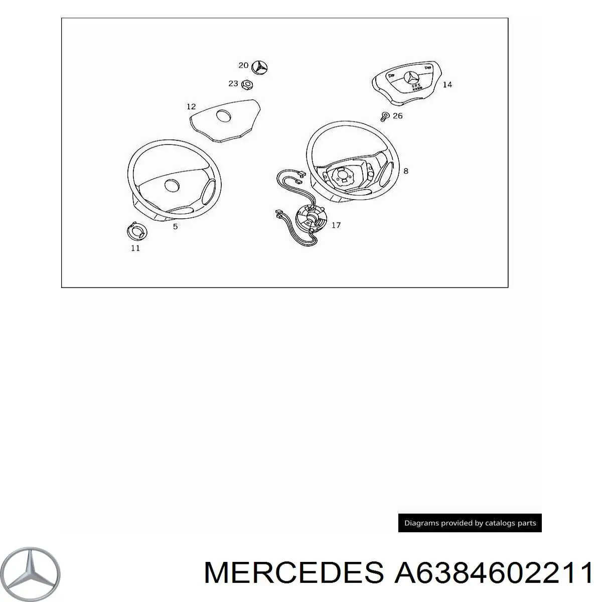 6384603011 Mercedes рулевая колонка