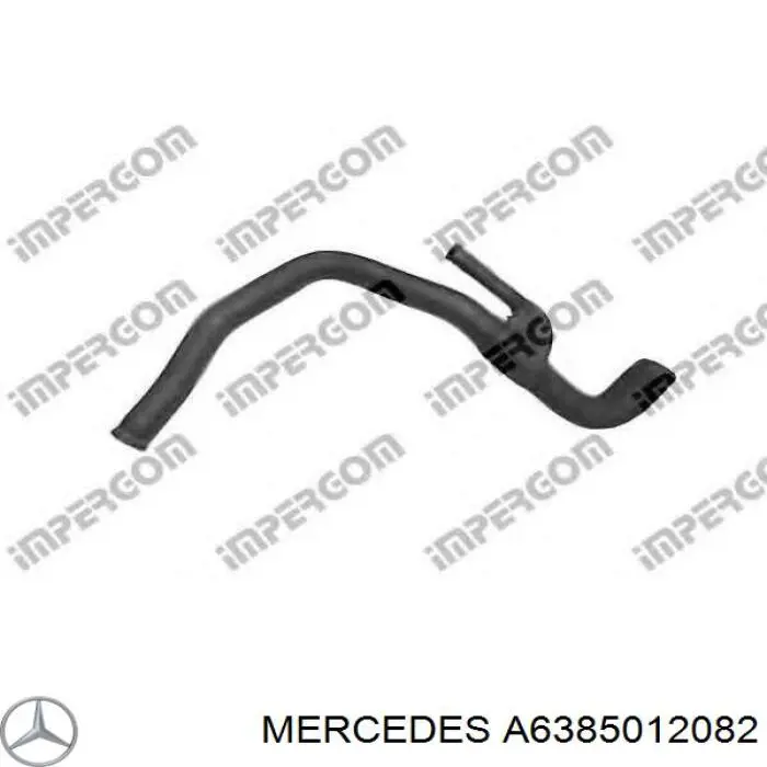 A6385012082 Mercedes mangueira (cano derivado inferior do radiador de esfriamento)