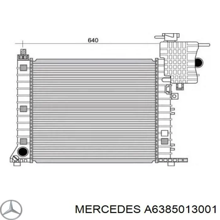 A6385013001 Mercedes радиатор