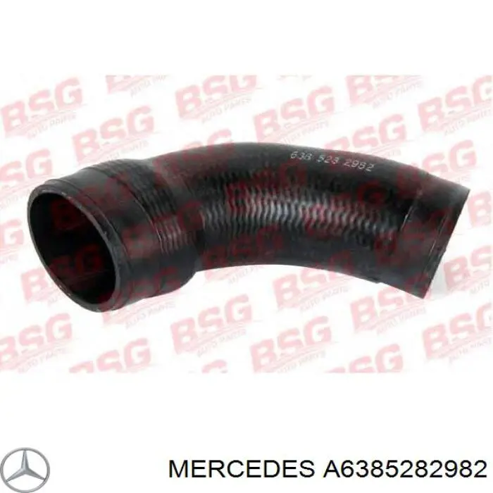 Шланг/патрубок интеркуллера Mercedes A6385282982 цена, от 8.44 USD