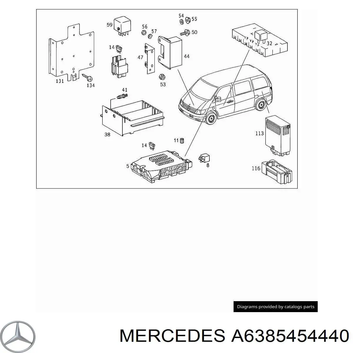  Mercedes A6385454440 цена, от  USD