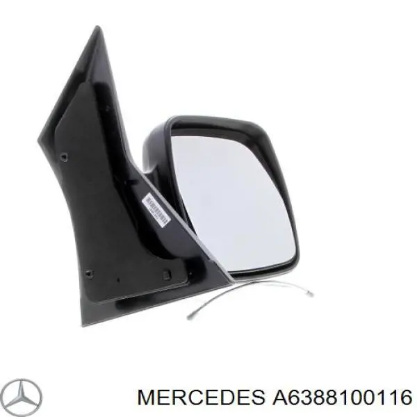 Купить A6388100116 Mercedes Боковое зеркало заднего вида правое