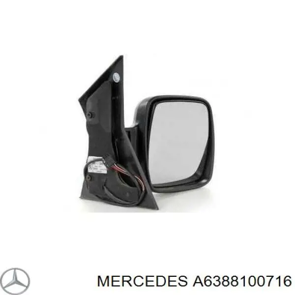 Зеркало заднего вида правое Mercedes A6388100716