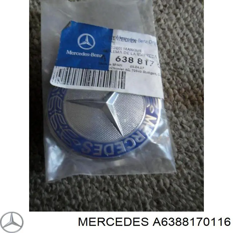 A6388170116 Mercedes эмблема капота