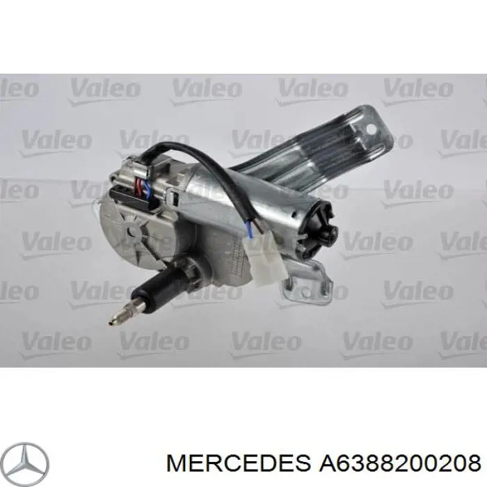 A6388200208 Mercedes motor de limpador pára-brisas de vidro traseiro