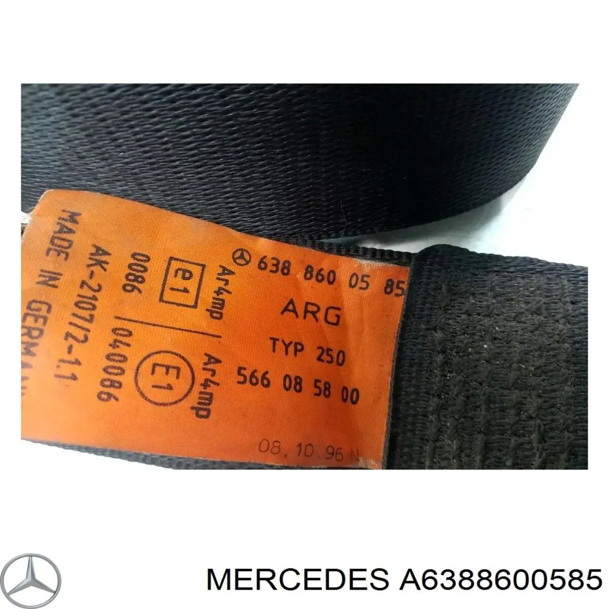 Купить A6388600385 Mercedes Ремень безопасности