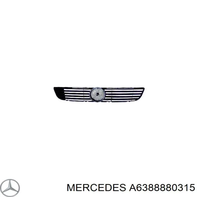 Решетка радиатора A6388880315 Mercedes