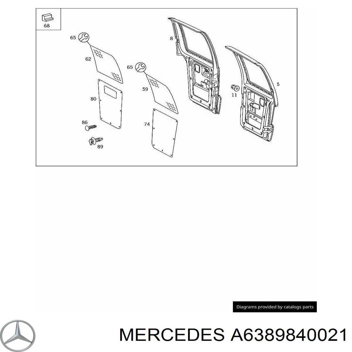 Купить A6389840021 Mercedes 