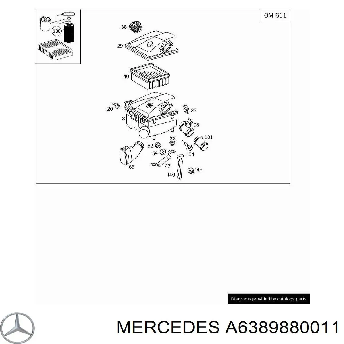 A6389880011 Mercedes 