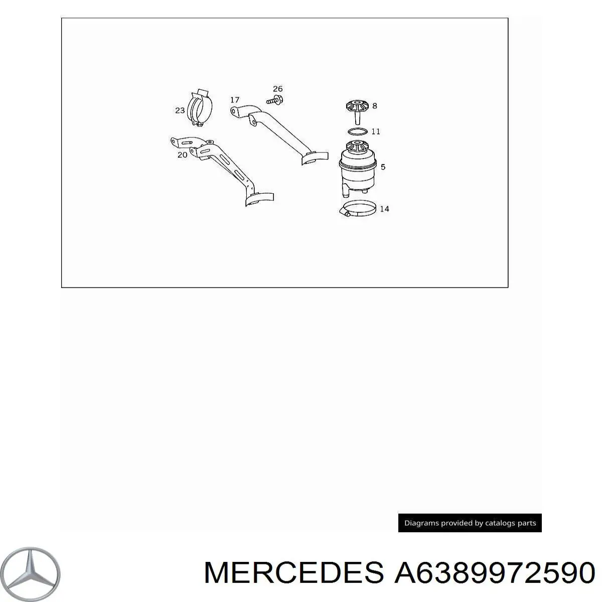  Mercedes A6389972590 цена, от 5.64 USD