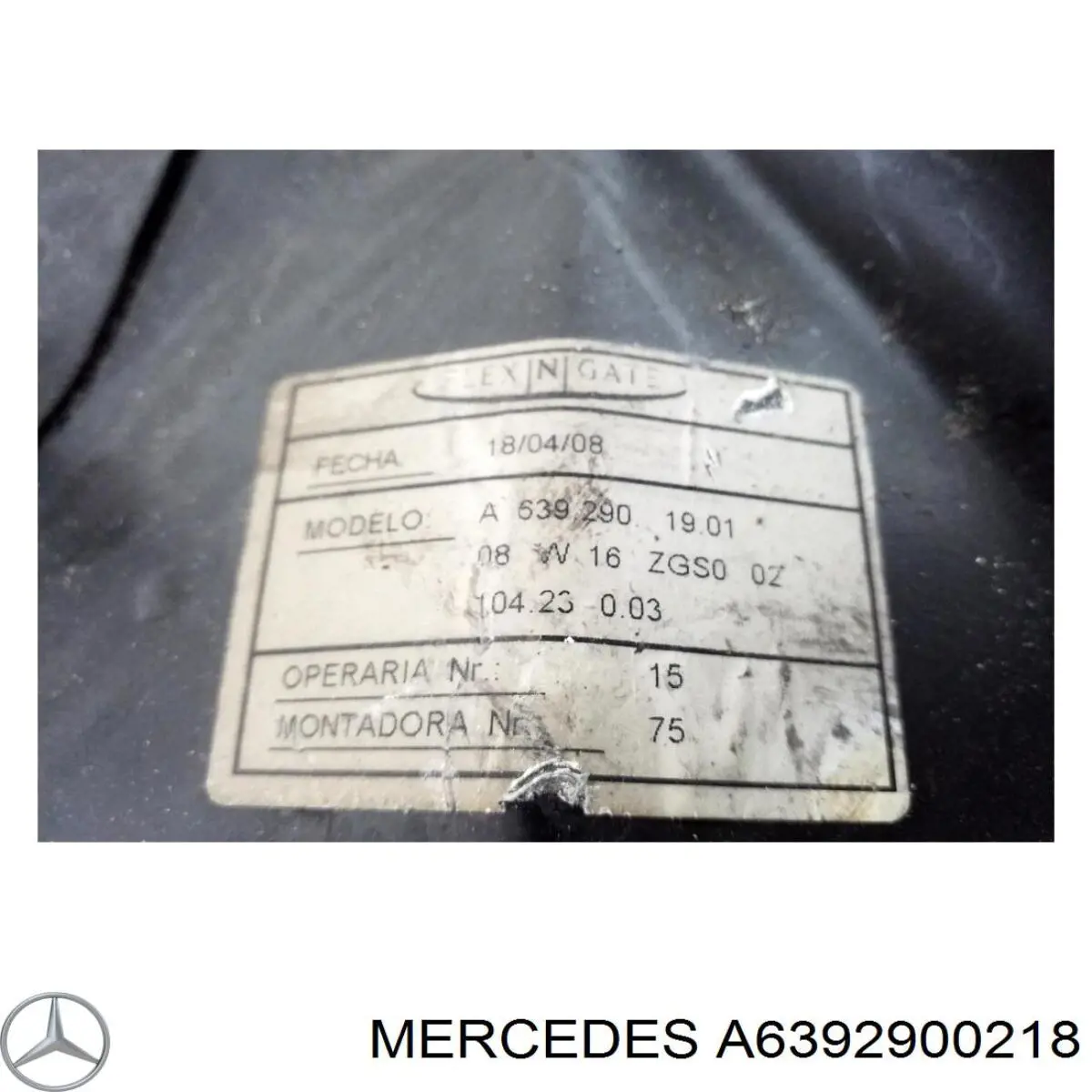 Купить A6392900218 Mercedes 