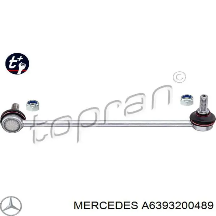 Стойка стабилизатора переднего левая Mercedes A6393200489