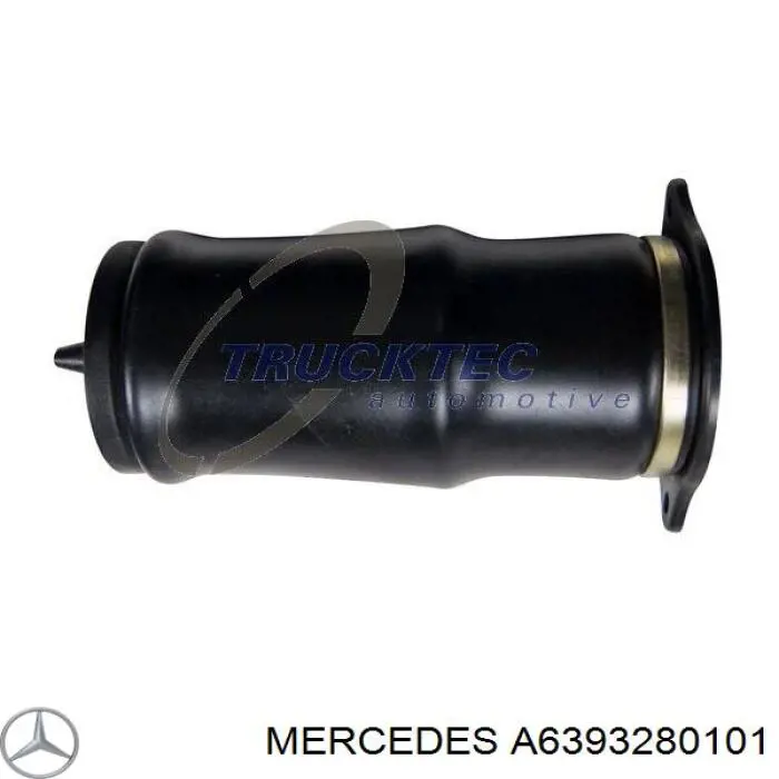 Muelle neumático, suspensión, eje trasero A6393280101 Mercedes