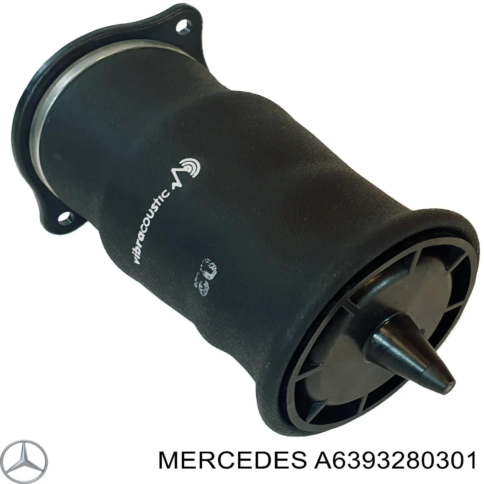 Muelle neumático, suspensión, eje trasero A6393280301 Mercedes