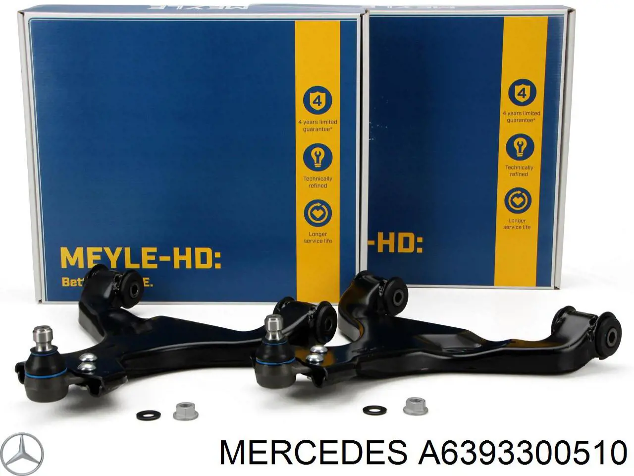 Купить A6393300510 Mercedes Нижний правый рычаг передней подвески
