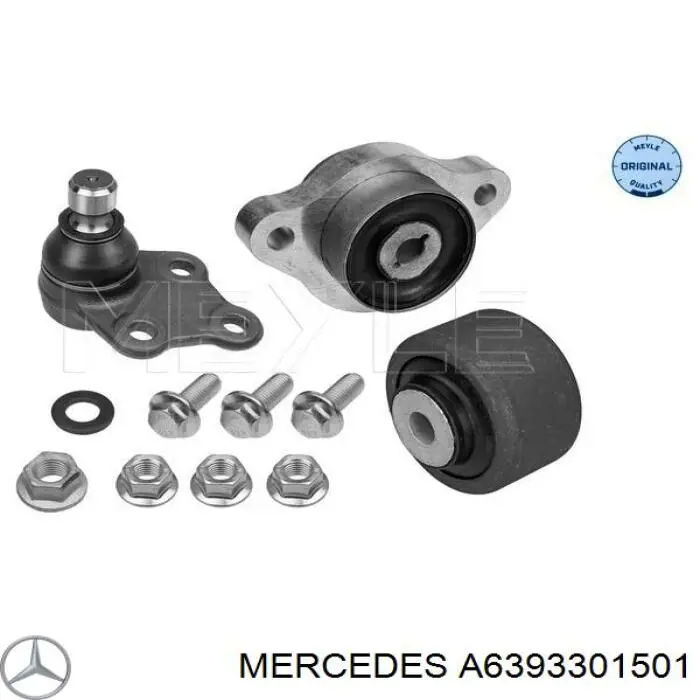 Купить A6393301501 Mercedes Нижний правый рычаг передней подвески