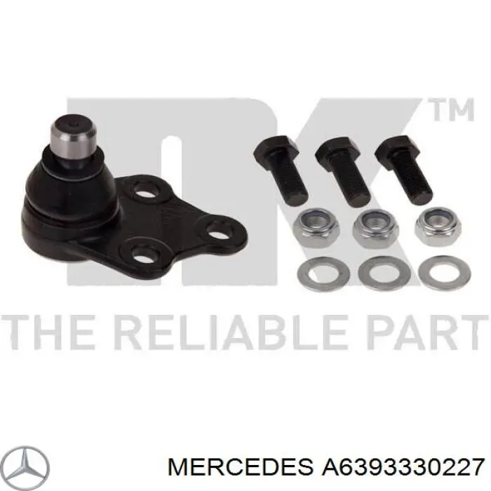 A6393330227 Mercedes Палец шаровой нижний