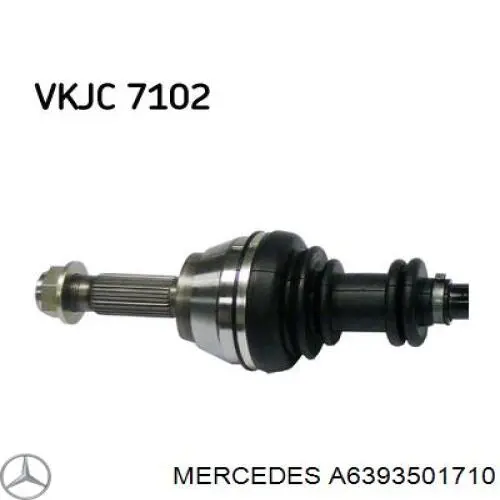 Шарнир равных угловых скоростей задний Mercedes A6393501710 цена, от 35.62 USD