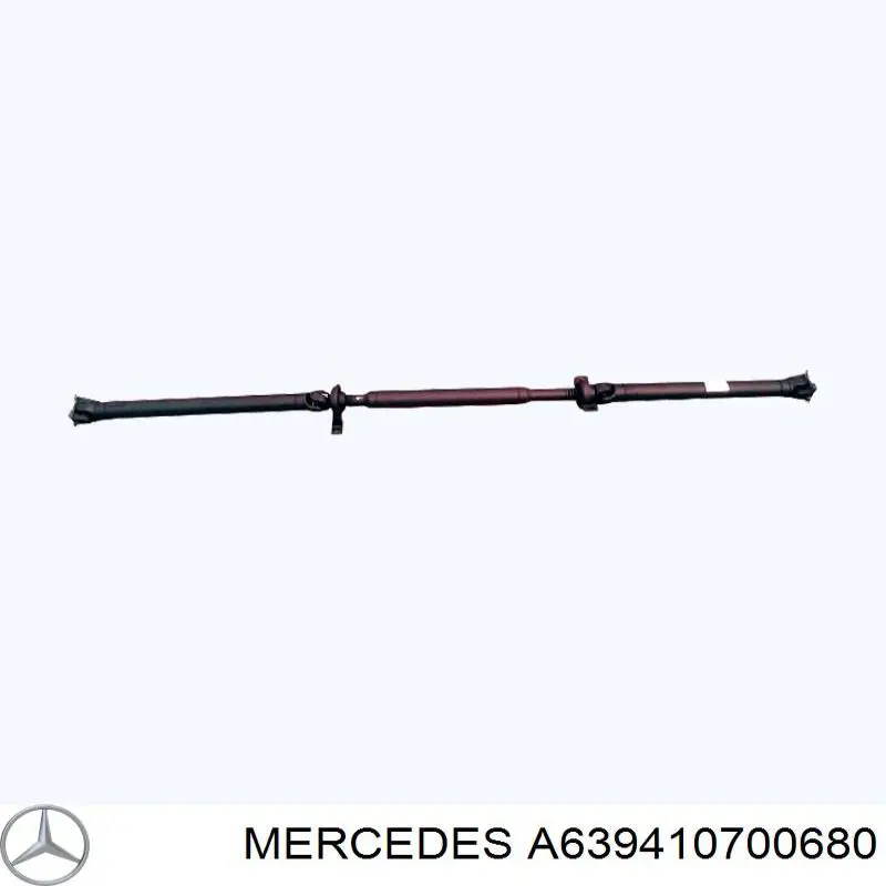 A6394101916 Mercedes вал карданный задний, в сборе