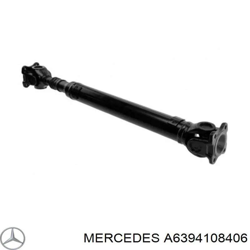 A639410840680 Mercedes вал карданный задний, в сборе
