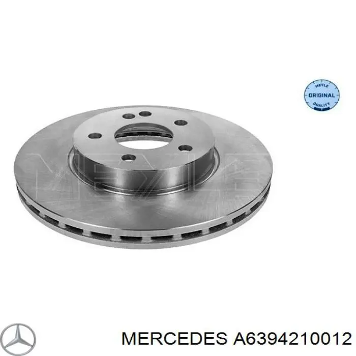Передние тормозные диски A6394210012 Mercedes