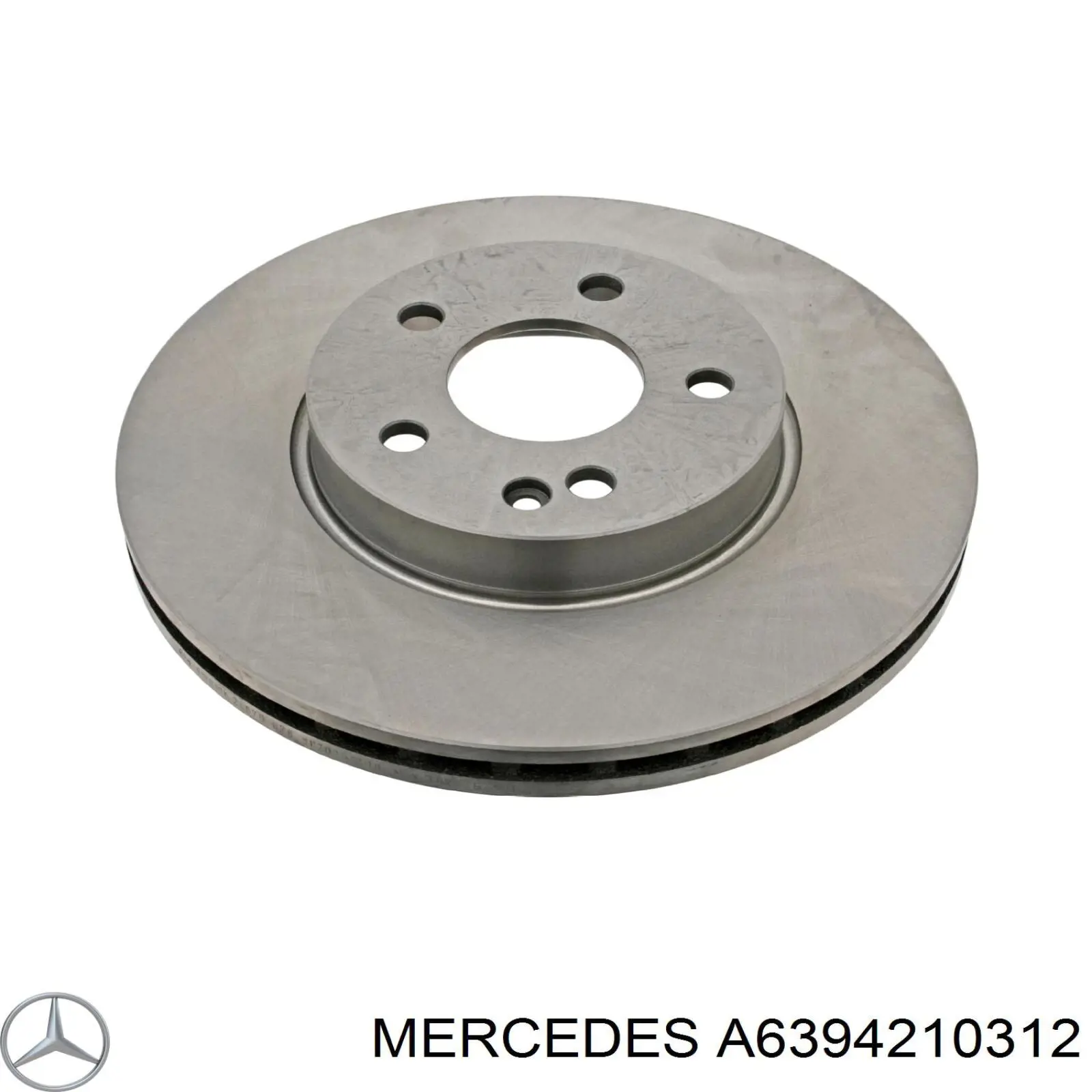 A6394210312 Mercedes диск тормозной передний