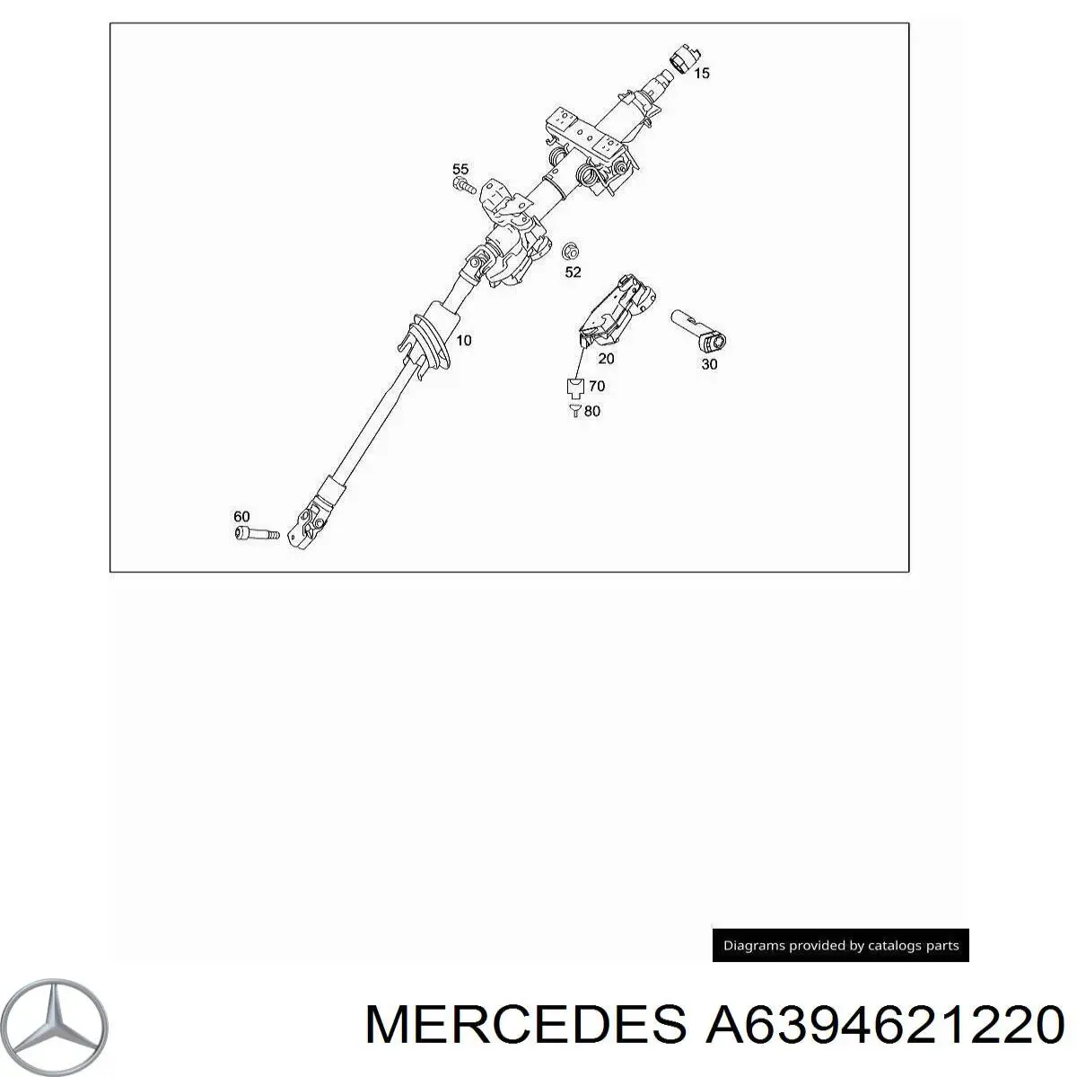 A6394621220 Mercedes рулевая колонка