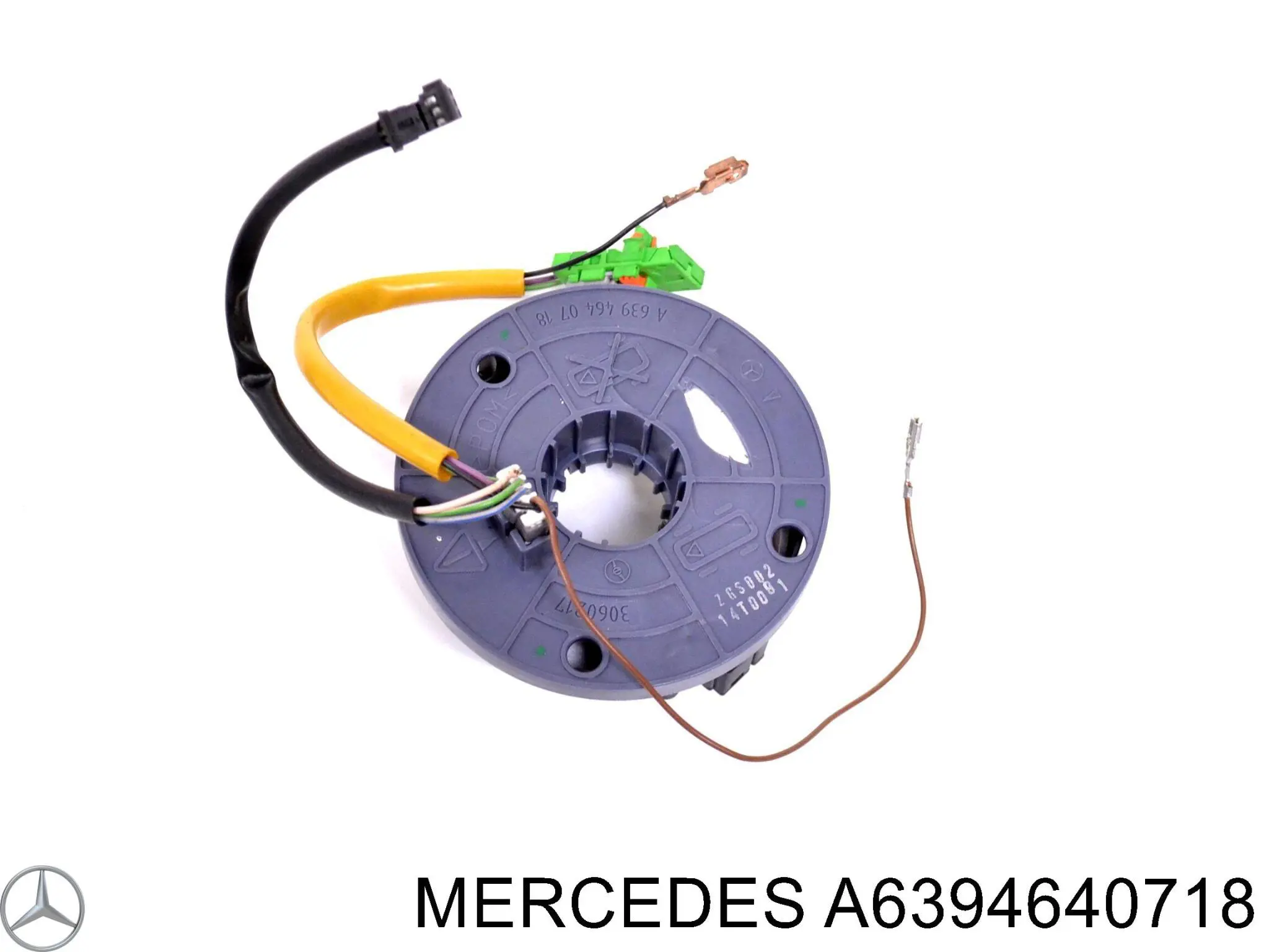 A6394640718 Mercedes anel airbag de contato, cabo plano do volante