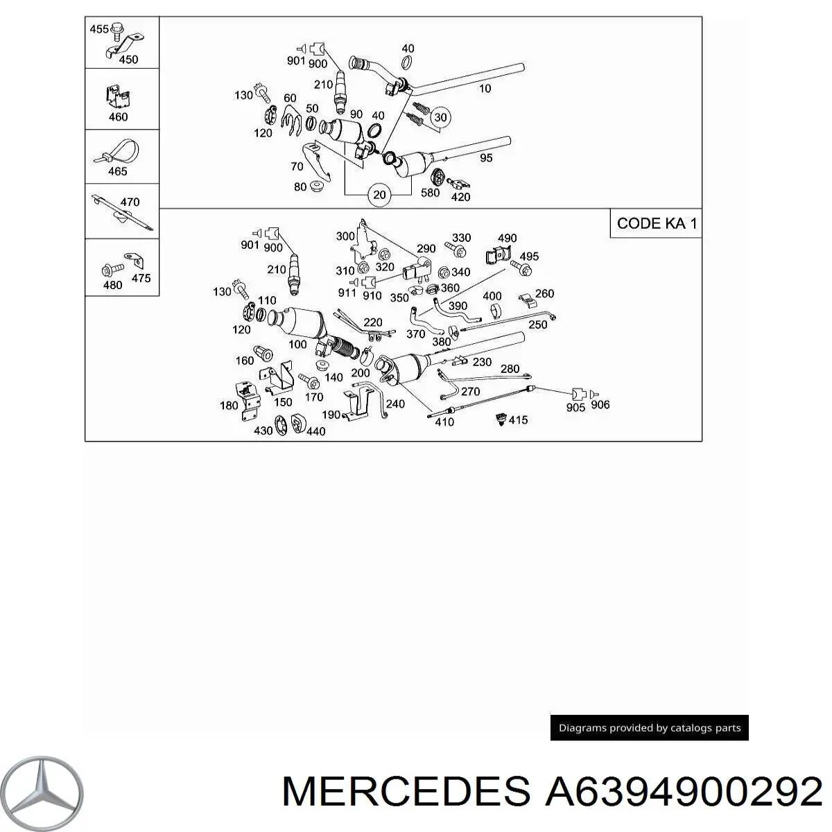 A6394900292 Mercedes сажевый фильтр системы отработавших газов