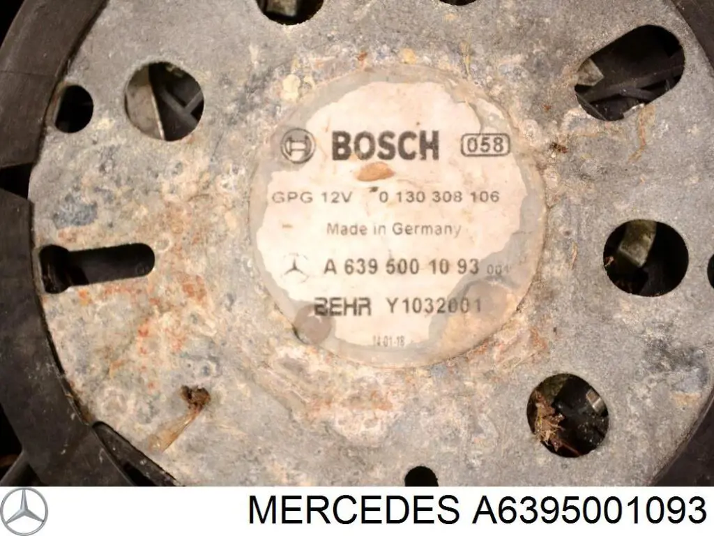Вентилятор (крыльчатка) радиатора кондиционера левый Mercedes 6395001093 цена, от 110.33 USD