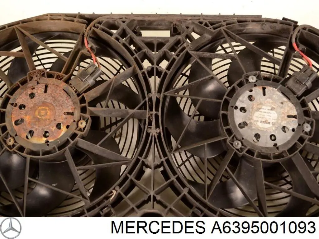 Ventilador (roda de aletas) esquerdo do radiador de aparelho de ar condicionado para Mercedes Viano (W639)