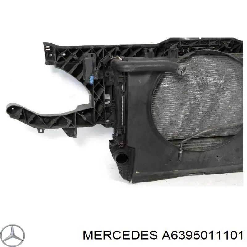 A6395011101 Mercedes radiador de esfriamento de motor