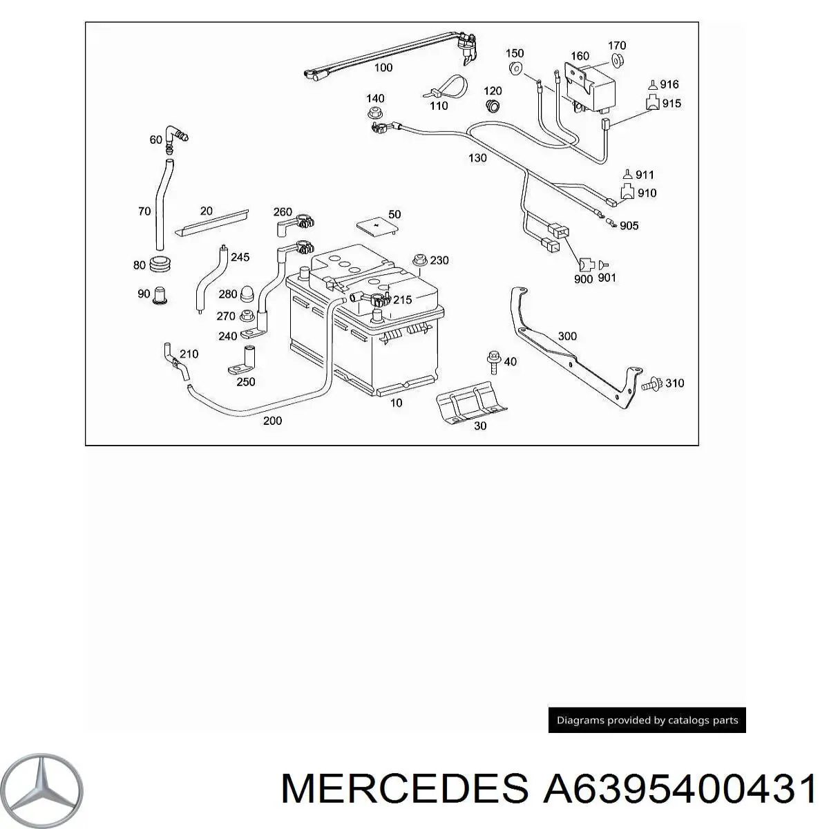 Аккумулятор автомобильный Mercedes 6395400431 цена, от 11.29 USD