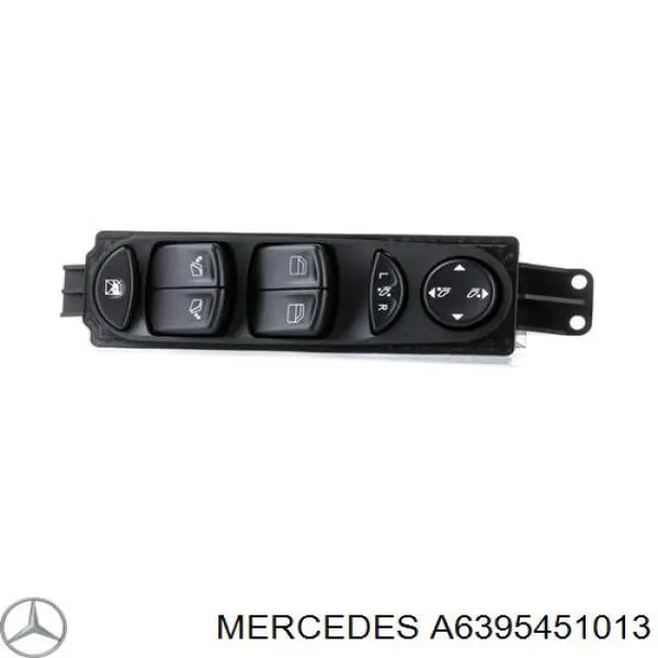 A6395451013 Mercedes unidade de botões dianteira esquerda de controlo de elevador de vidro