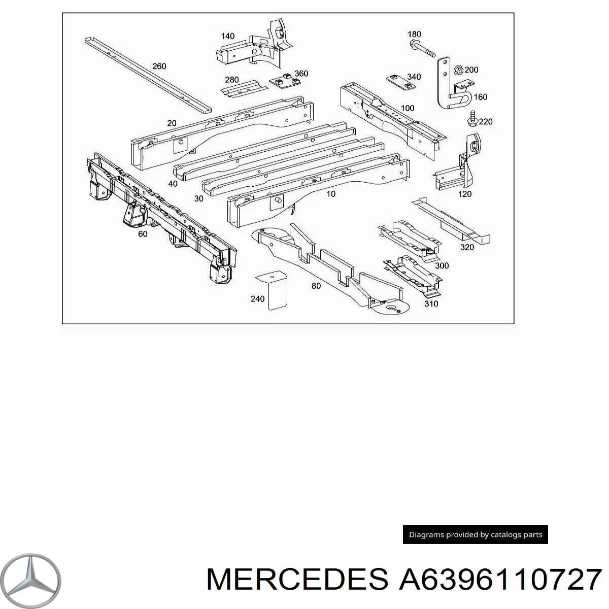  Mercedes A6396110727 цена, от 2.37 USD