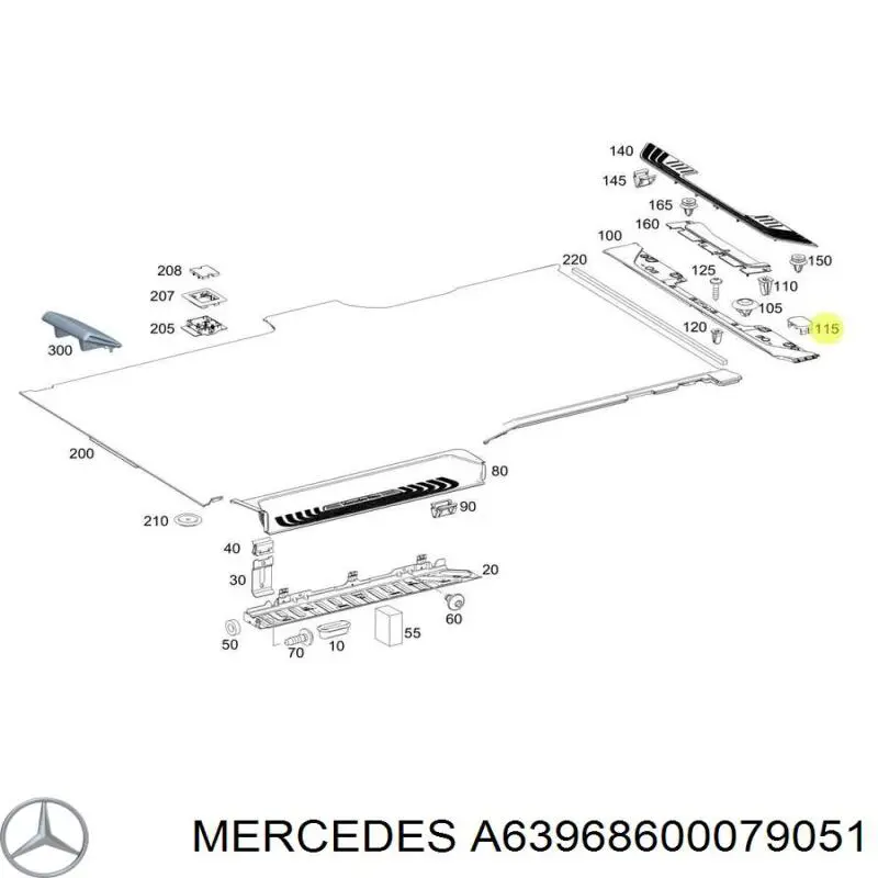 A63968600079B51 Mercedes 
