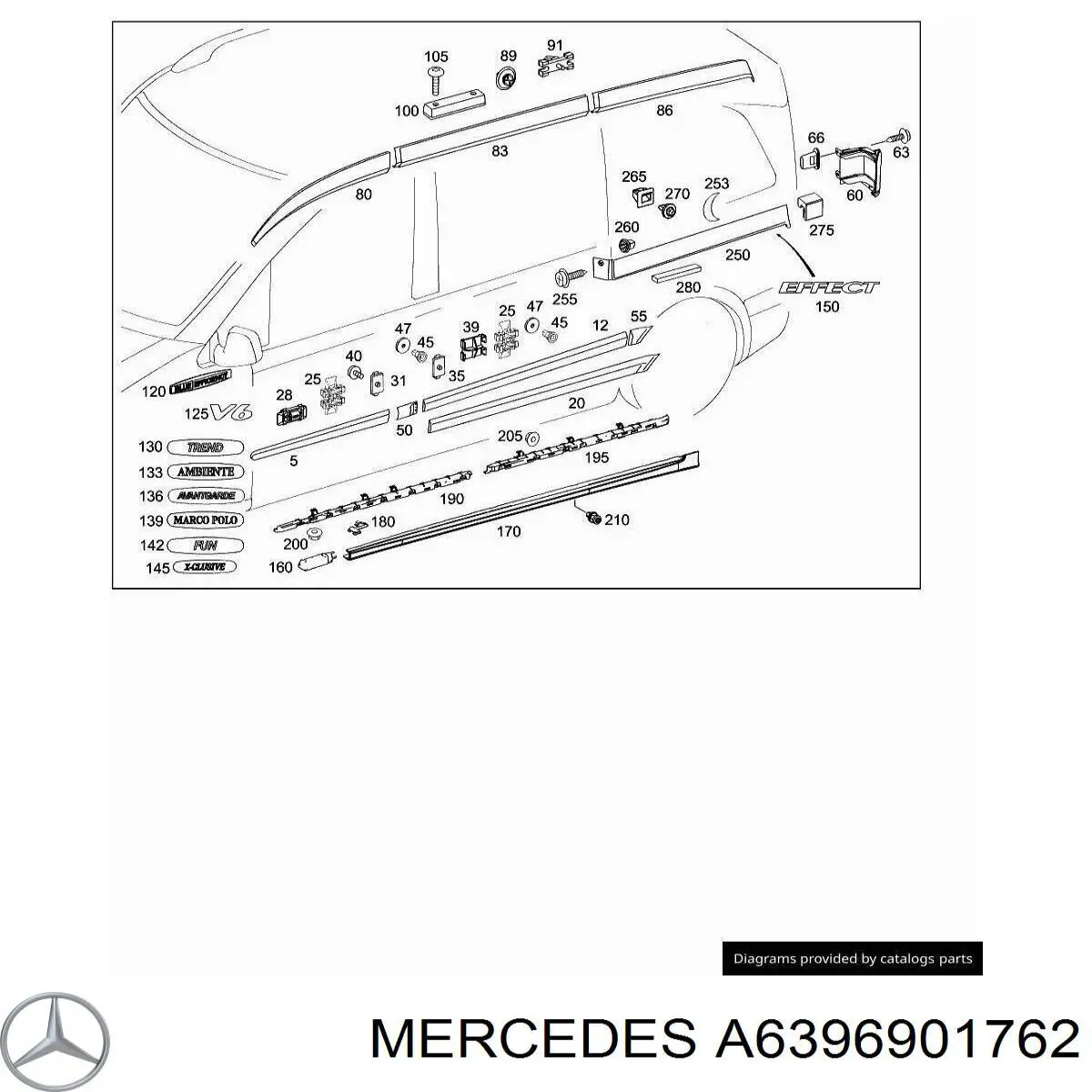  Mercedes A63969017629999 цена, от 12.67 USD