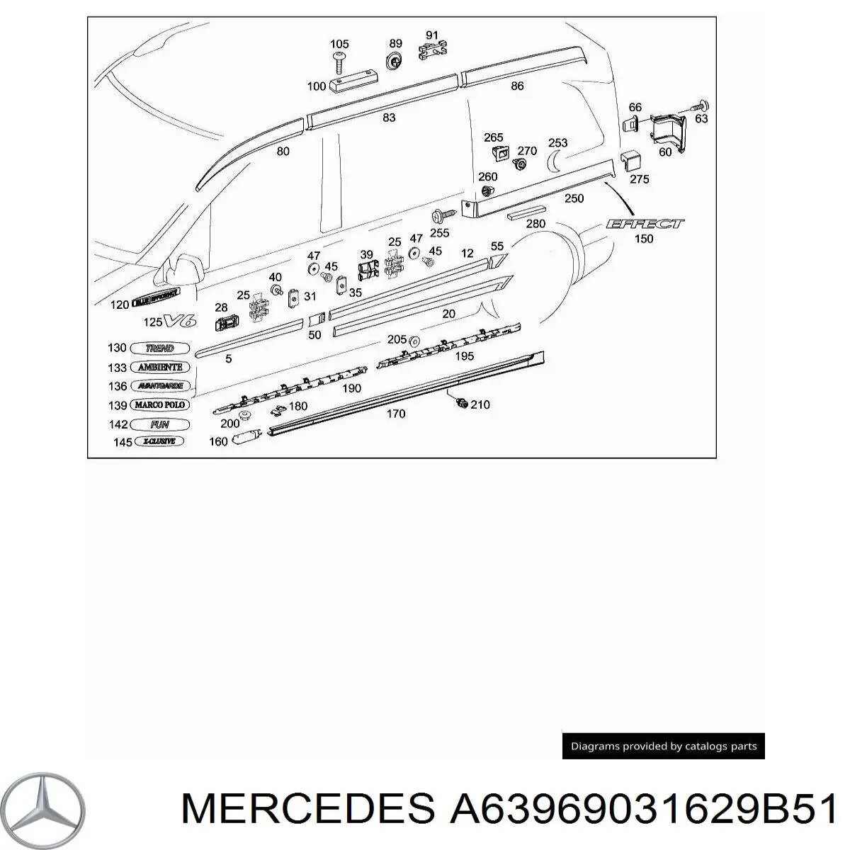  63969031629B51 Mercedes