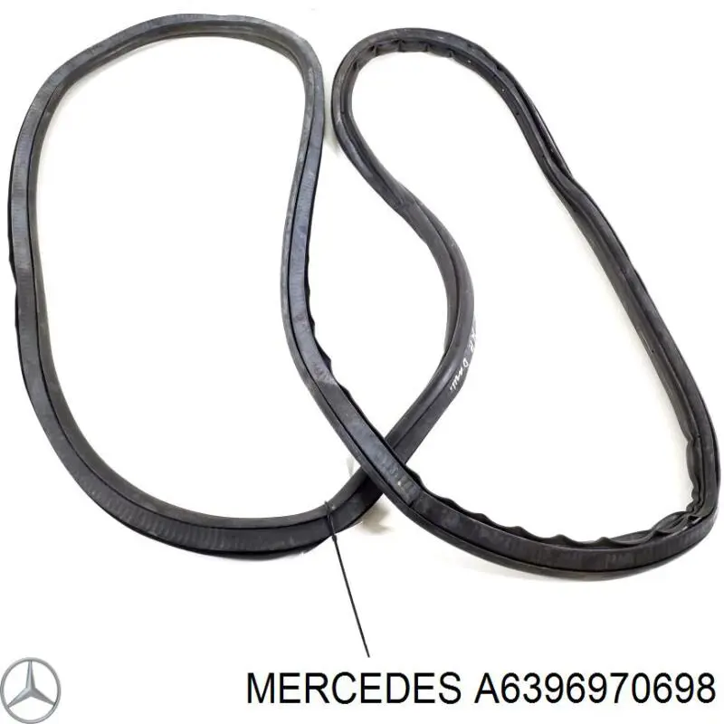A6396970698 Mercedes Прокладка двери передней, левой (на кузове)